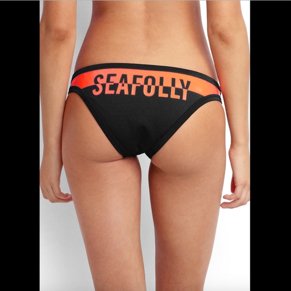 NWT Seafolly Trackside Scuba‎ Hipster Bikini Bottom SZ US  6 - Picture 1 of 7
